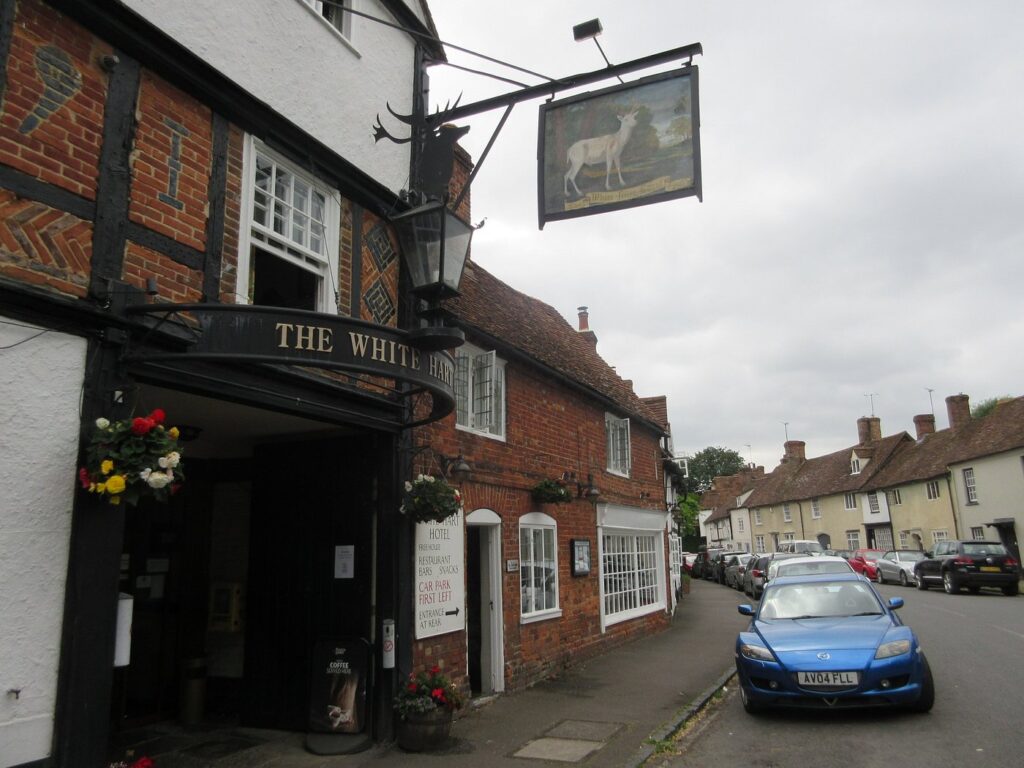 outside white hart hotel